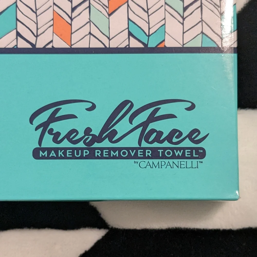 Makeup Remover Towel Wash Cloth Set Campanelli's Fresh Face Teal - New
